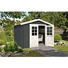Outdoor Life Products | Tuinhuis Norah 275 x 230 | Gecoat | Carbon Grey-Wit