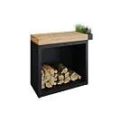 OFYR | Butcher Block Storage 90 Black | Teak Hout