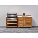 Passion Grills | Buitenkeuken Module Milano | Opstelling 09 | Albastro Cream