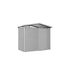 Biohort | Berging Panorama Gr. P1 | Enkele Deur | Zilver-Metallic