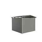Biohort | Berging Panorama Gr. P4 | Enkele Deur | Kwartsgrijs-Metallic