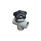 Passion | Diverter Valve - 2 S x 2" S x 2" S, Star Handle, Black"