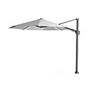Platinum | Zweefparasol Challenger T² Glow Ø350 cm | Lichtgrijs