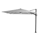 Platinum | Zweefparasol Challenger T² Glow 300 x 300 cm | Lichtgrijs