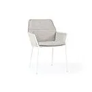 SUNS | Tuinstoel Punta | MW | CS | Soft Grey Mixed Weave