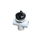Rising Dragon | Diverter Valve - 2 S x 2" S x 2" S, 'S' Handle, DSG-Black"