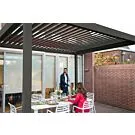 Fonteyn | Lamellen Overkapping Rota 360 x 530 x 250 cm | Matt Royal Grey