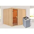 Karibu | Gobin Sauna | Bronzeglas Deur | Kachel 9 kW Geïntegreerde Bediening