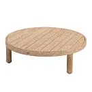 4 Seasons Outdoor | Koffietafel Sem Brushed Teak Ø80 cm x 32(h) cm
