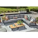 SUNS | Loungeset Siena Rechts | MRG | Soft Grey Mixed Weave