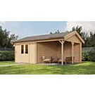 Lugarde Select | Tuinhuis Hattem met Overkapping Rechts 300 + 300 x 400 | Onbehandeld
