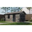 Lugarde Select | Tuinhuis Opheusden met Garagedeur 350 x 500 | Keteldruk Grijs
