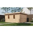 Lugarde Select | Tuinhuis Lochem met Garagedeur 400 x 500 | Onbehandeld