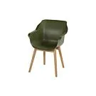 Hartman | Tuinstoel Sophie met Armleuningen Teak | Moss Green