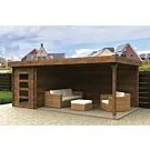 Fonteyn | Tuinhuis Jasmijn 550x300 | HG bruin