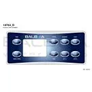 Balboa | Top Side Panel VL801D - Time, Mode/Prog, Warm, Cool, Blower, Jets 1, Light, Jets 2