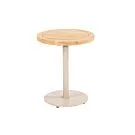 4 Seasons Outdoor | Bijzettafel Volta Teak Ø45 cm x 55(h) cm | Latte