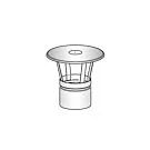 Harvia | Regenkap Ø 115 mm RVS