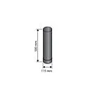Harvia | Kachelpijp 20 cm - Ø115 mm Gelakt Staal