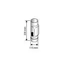 Harvia | Kachelpijp Afsluitklep Ø115 mm RVS