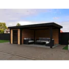 Fonteyn | Tuinhuis Xenna met Overkapping 600 x 300 Exclusief