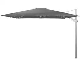 4 Seasons Outdoor | Zweefparasol Siesta Premium 300 x 300 cm | Wit-Charcoal