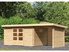 Woodfeeling | Tuinhuis Trittau 5 met Overkapping 2,2 Zij- en Achterwand