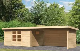 Woodfeeling | Tuinhuis Trittau 5 met Overkapping 4,4 Zij- en Achterwand