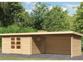 Woodfeeling | Tuinhuis Trittau 5 met Overkapping 4,4 Zij- en Achterwand