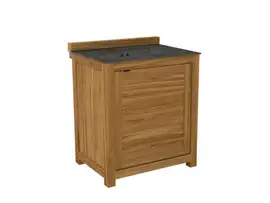 Passion Grills | Buitenkeuken Onderdeel | Milano Buitenkeukenkast met Wasbak | 80 x 63 cm | Belgium Dark Grey