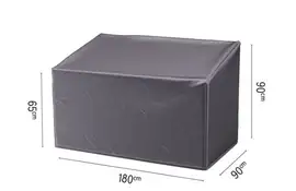 AeroCover | Loungebankhoes Hoge Rug 180 x 90 x 65/90(h) cm