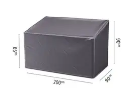AeroCover | Loungebankhoes Hoge Rug 200 x 90 x 65/90(h) cm