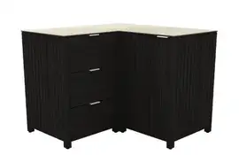 Passion Grills | Buitenkeuken Onderdeel | Leon Buitenkeukenkast Hoek 3 Lades + Deur | 118 x 118 cm