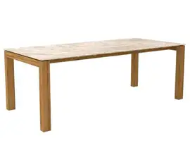 Passion Grills | Buitenkeuken Onderdeel | Flying Tuintafel | 220 x 100 cm | Alabastro Cream
