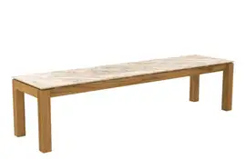 Passion Grills | Buitenkeuken Onderdeel | Flying Tuinbank | 180 x 45 cm | Alabastro Cream
