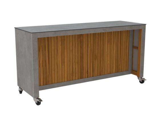 Passion Grills | Kerafina Bar Eiland met Wielen | 150-200 x 50 cm