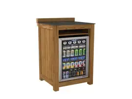 Passion Grills | Buitenkeuken Onderdeel | Milano Buitenkeukenkast voor Koelkast | 64,2 x 63 cm | Belgium Dark Grey