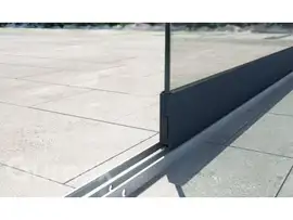 Tuinmaximaal | Glazen Schuifwand 1960 mm - 1 Rail