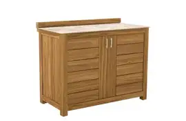 Passion Grills | Buitenkeuken Onderdeel | Milano Buitenkeukenkast 2-deurs | 120 x 63 cm | Albastro Cream