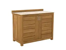 Passion Grills | Buitenkeuken Onderdeel | Milano Buitenkeukenkast 2-deurs | 120 x 63 cm | Albastro Cream