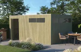 Gardenas | Tuinhuis QBV3 XL 500x298 | Hogedruk Geïmpregneerd Groen