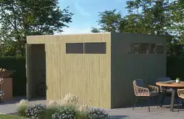 Gardenas | Tuinhuis QBV3 L 399x298 | Hogedruk Geïmpregneerd Groen