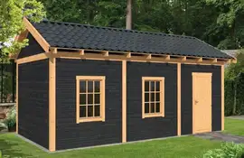 Tuindeco | Overkapping Hamar L | Type 8 | Zwarte Wanden