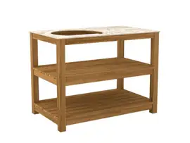 Passion Grills | Buitenkeuken Onderdeel | Milano Big Green Egg Tafel | 120 x 76 cm | Albastro Cream