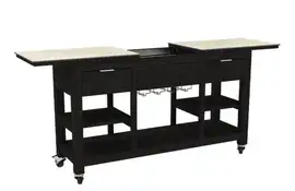 Passion Grills | Buitenkeuken Onderdeel | Leon Bar Eiland met Wielen | 150-200 x 50 cm