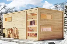 Karibu | Hygge Buitensauna | Kachel 9 kW Externe Bediening