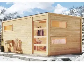 Karibu | Hygge Buitensauna | Kachel 9 kW Externe Bediening