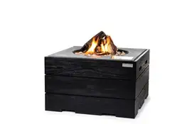 Happy Cocooning | Terrashaard Vierkant Teak Black | Antraciet