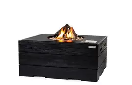 Happy Cocooning | Terrashaard Rechthoek Teak Black | Zwart