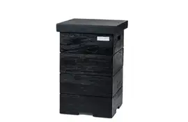 Happy Cocooning | Terrashaard Enclosure Bijzettafel | Teak Black - Zwart | Lpg Tank